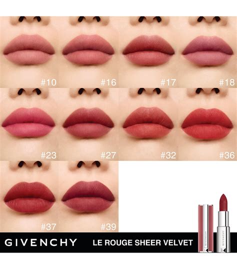 givenchy le rouge mat velvet matte lip color|givenchy matte red lipstick.